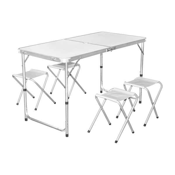Set Masa cu 4 Scaune Pliabile Portabil: Soluția Perfectă pentru Outdoor și Casă
