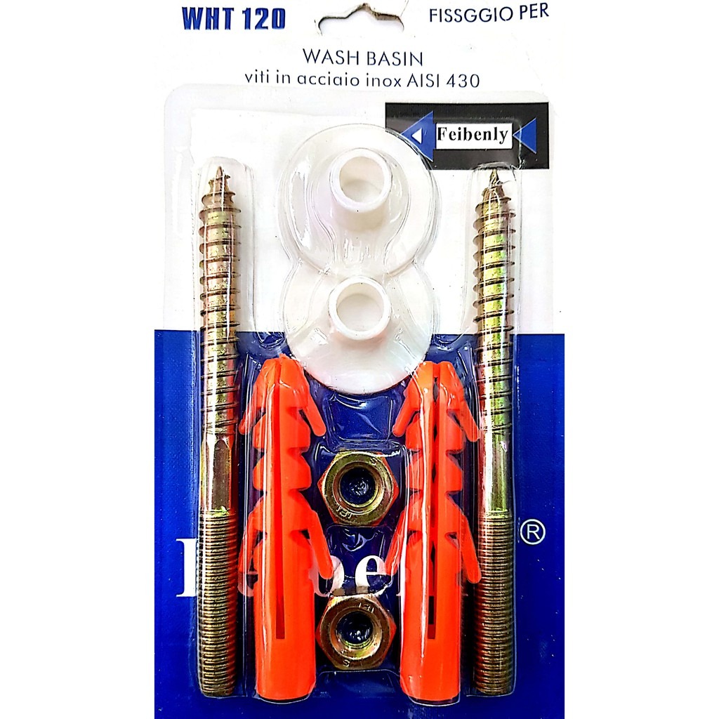 Set 2 Dibluri cu Prezoane pentru Montare Bazin  Lavoar  Boiler
