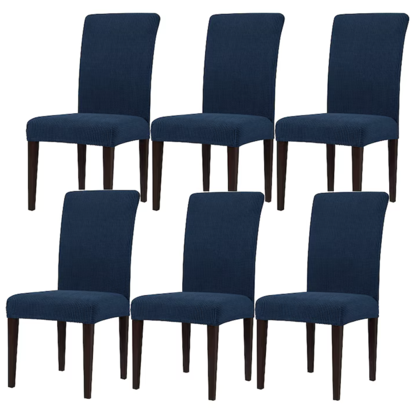 UB Set 6 huse pentru scaun cu centura elastica ALBASTRU INCHIS