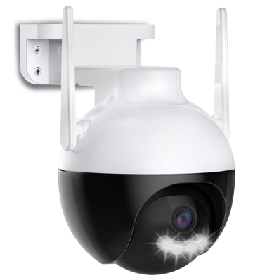 Camera inteligenta de Supraveghere cu Unghi Wide HD 4MP Rotunda Alba