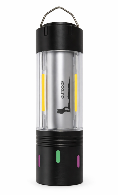 Lanterna de mana CB 801 TG LED 3 in 1 pentru camping urgente reincarcabila prin USB