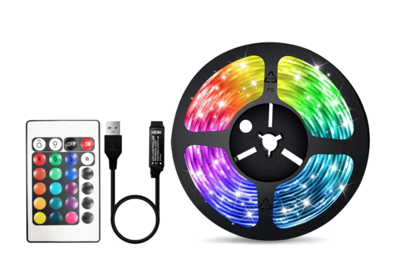Kit Banda Led RGB Pentru Tv cu conectare USB lungime 5M telecomanda inclusa
