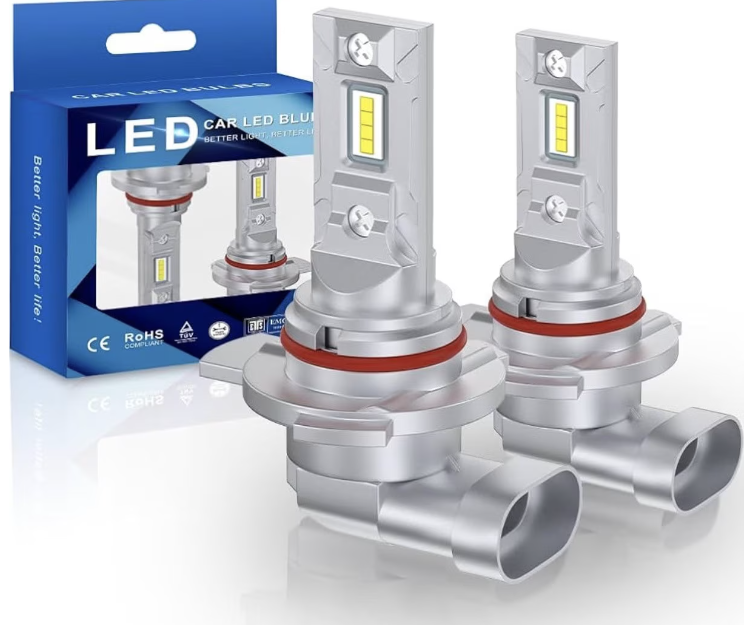 Set 2 becuri auto LED W HiR2 (9012) de 120W cu 15000Lm 12V 6000K lumina alb rece
