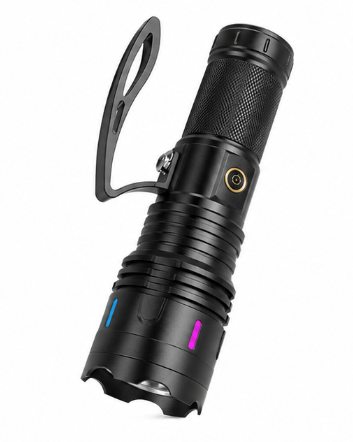 Lanterna de mana LED CB X120 de 30W USB Acumulator 26650 Power Bank Raza pana la 3000m