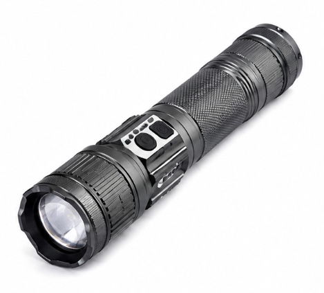 Lanterna LED Profesionala COBA CB G910 Zoom Telescopic 5 culori de lumina corp din aluminiu