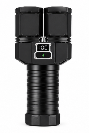 Lanterna de mana LED Profesionala COBA CB 2508 de 1500W 40000mAh 3000m Raza LED Principal + Lumina Laterala