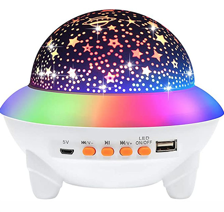 Proiector LED Crystal Magic Ball Light cu Boxa Bluetooth si Telecomanda Lumina RGB