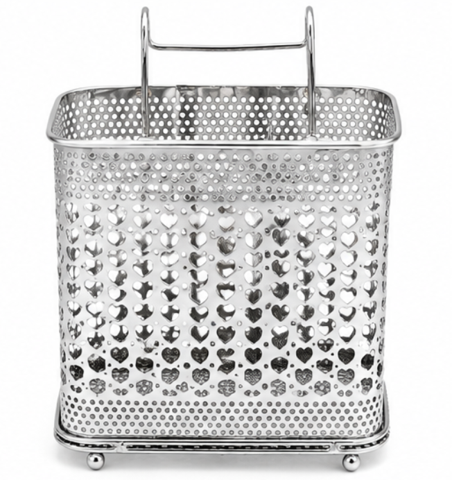 Suport pentru Tacamuri din Metal Organizator de Bucatarie 16 × 10 × 20 cm