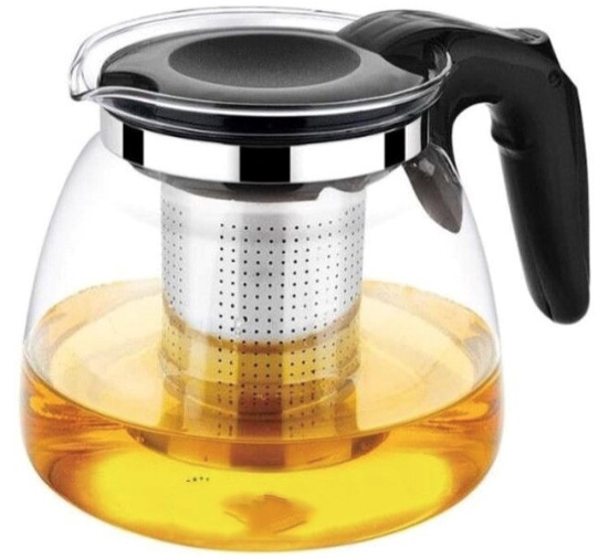 Ceainic 900 ml din sticla termorezistenta filtru infuzor