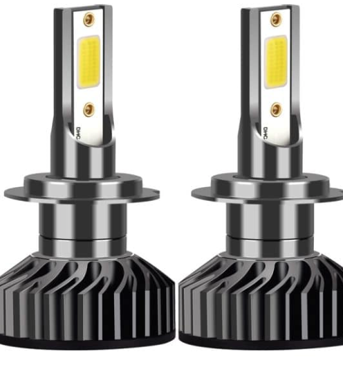 Set 2 becuri LED H7 F2 MINI COB 100W lumina alb-rece 12.000 lumeni